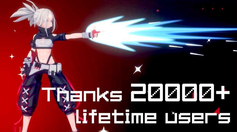 Over 20000 people used VRM Posing Desktop. I never imagined that so many people would pick it up on Steam.